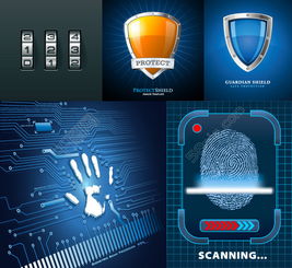 高效设计网络安全软件界面，千图网提供免费矢量素材模板（编号13587146）